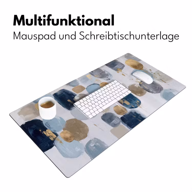 Abstract - Goud - Vormen Muismat XXL klein -ysfeer4_duits