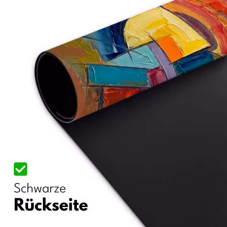 Abstract - Cirkels - Schilderij - Kleurrijk - Dynamisch Muismat XXL klein -ysfeer2_duits
