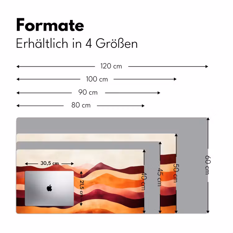 Abstract - Landschap - Golven Muismat XXL klein -ysfeer5_duits
