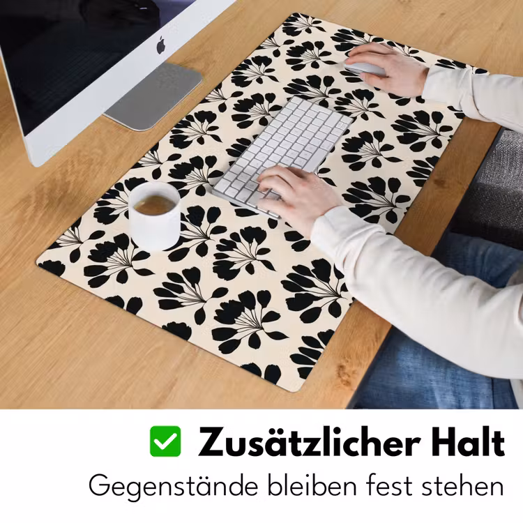 Abstract - Patroon - Zwart Muismat XXL klein 681 -ysfeer3_duits