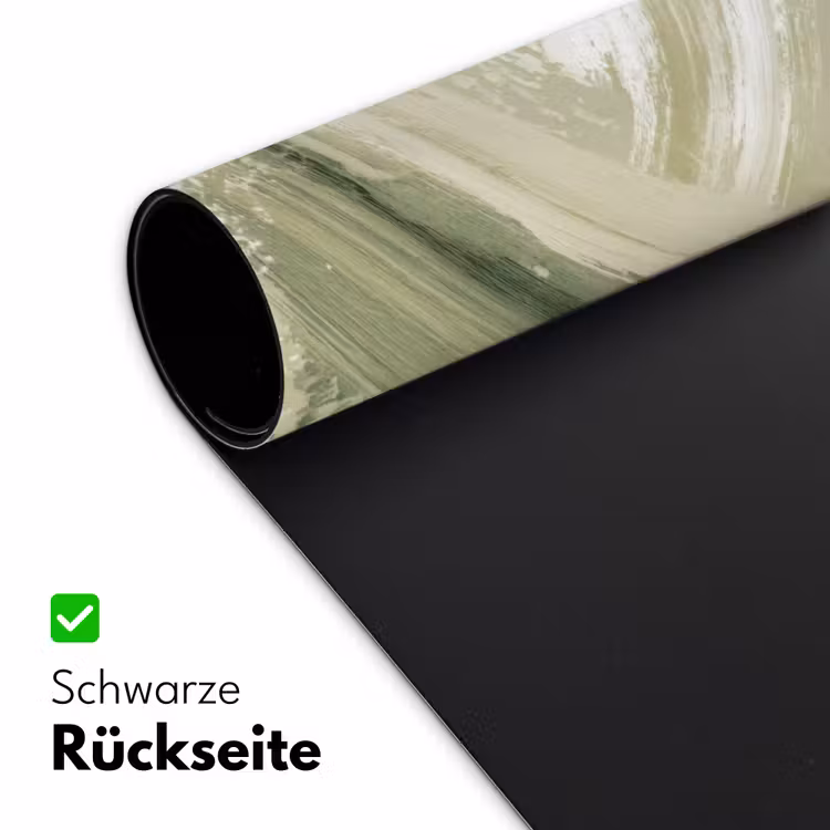 Abstract - Penseelstreken - Golven - Groen Muismat XXL klein -ysfeer2_duits