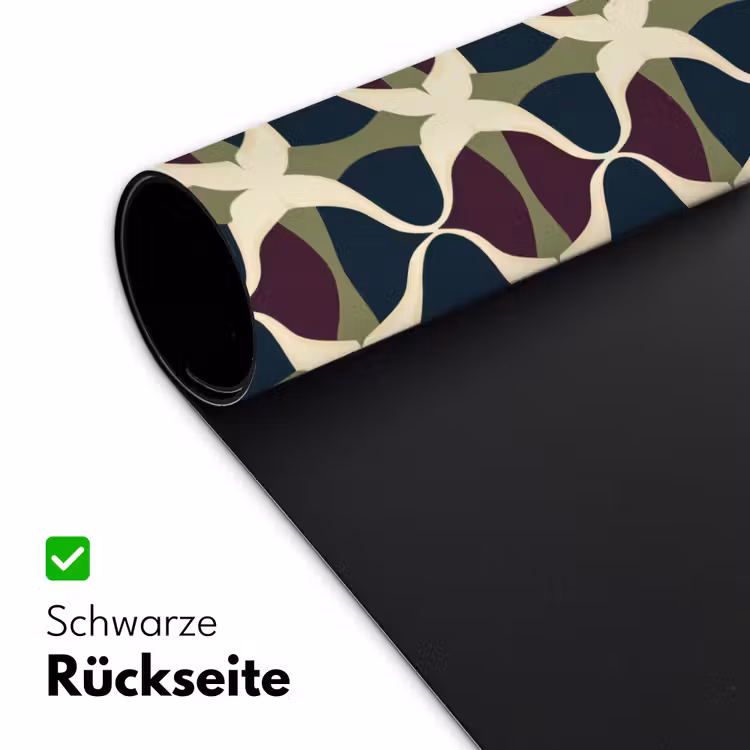 Abstract - Retro - Kleurrijk Muismat XXL klein 681 -ysfeer2_duits