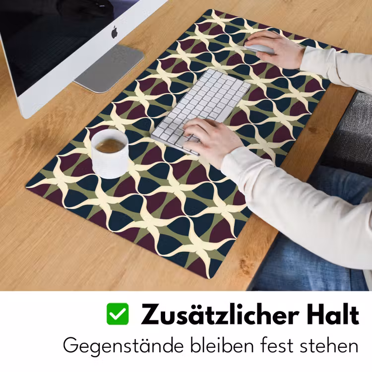 Abstract - Retro - Kleurrijk Muismat XXL klein 681 -ysfeer3_duits
