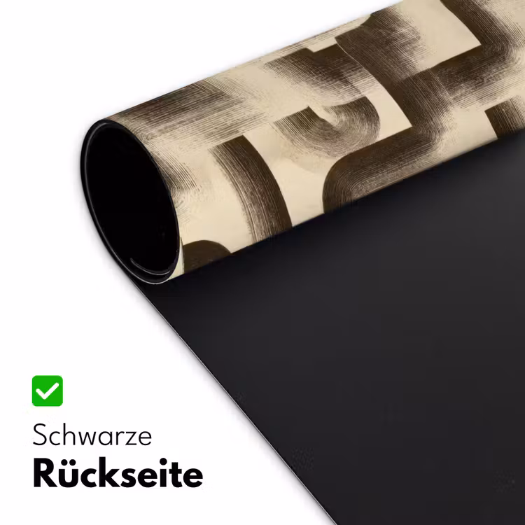 Abstract - Retro - Zwart Muismat XXL klein 681 -ysfeer2_duits