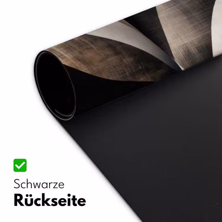 Abstract - Golven - Zwart - Verweerd Muismat XXL klein -ysfeer2_duits