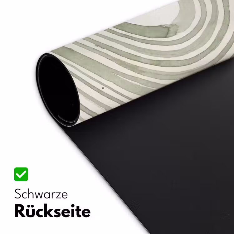Abstractie - Cirkels - Waterverf - Groen - Modern Muismat XXL klein -ysfeer2_duits