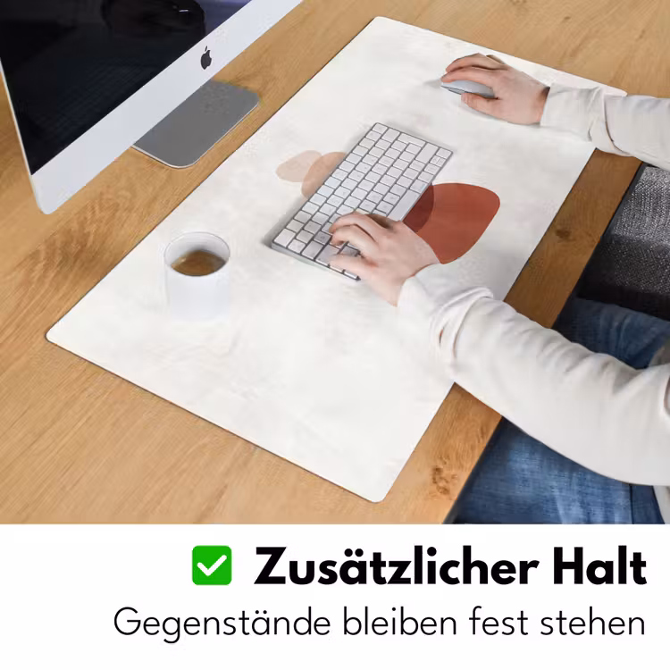 Abstractie - Gestapeld - Balans - Modern - Aardetinten Muismat XXL klein -ysfeer3_duits