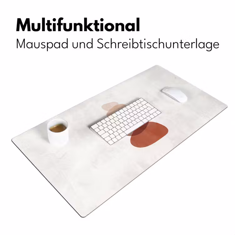 Abstractie - Gestapeld - Balans - Modern - Aardetinten Muismat XXL klein -ysfeer4_duits