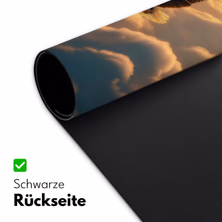 Adelaar - Wolken - Zon Muismat XXL klein -ysfeer2_duits