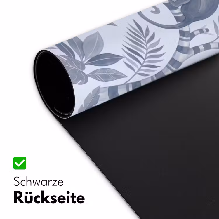 Aap - Boom - Bladeren - Jungle - Illustratie Muismat XXL klein -ysfeer2_duits