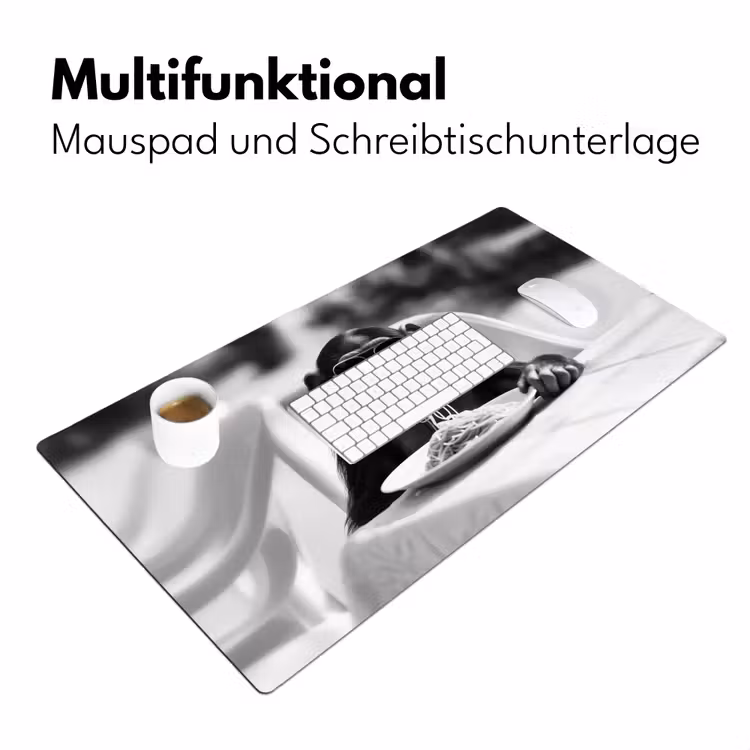 Aap - Spaghetti - Zonnebril - Zwart wit - Cool - Dier Muismat XXL klein -ysfeer4_duits