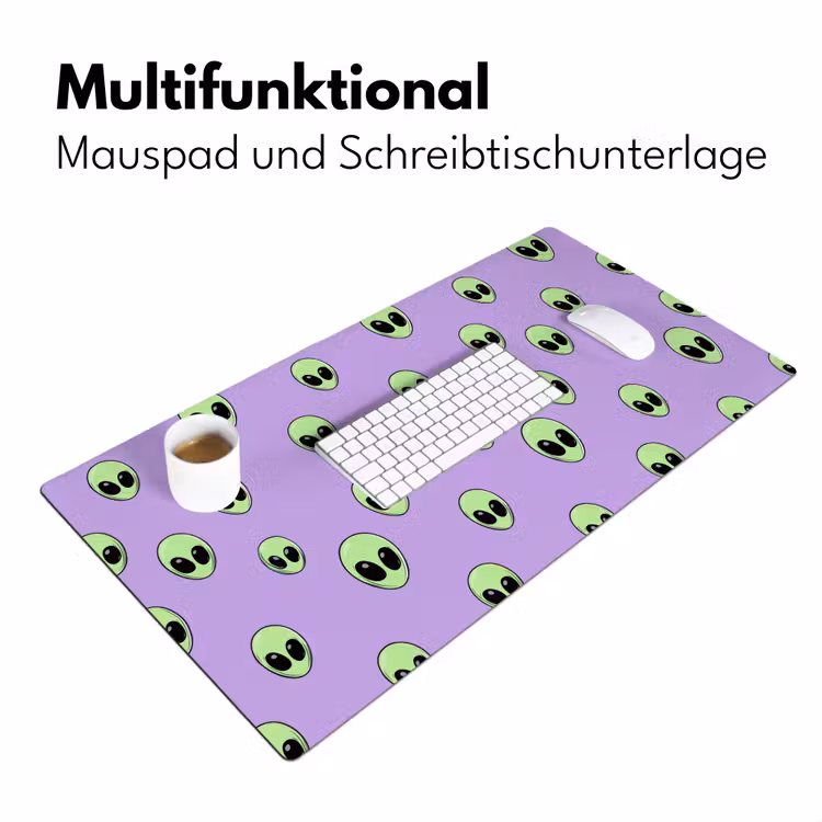 Alien - Retro - Lila Muismat XXL klein 681 -ysfeer4_duits