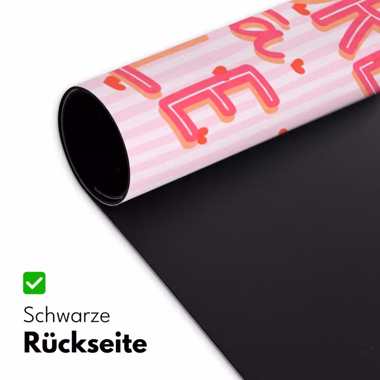 Amore vita sole - Roze - Hartjes Muismat XXL klein -ysfeer2_duits