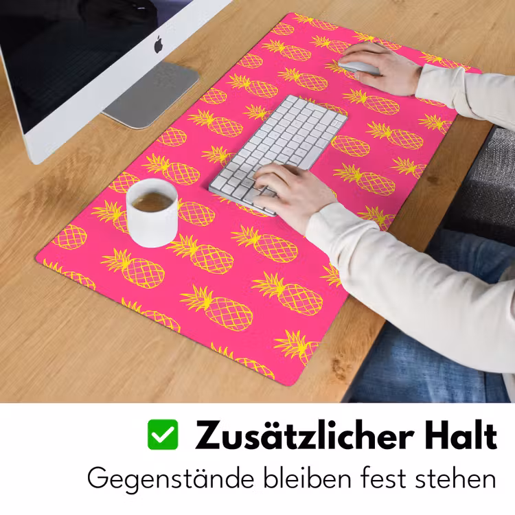 Ananas - Trendy - Roze Muismat XXL klein 681 -ysfeer3_duits