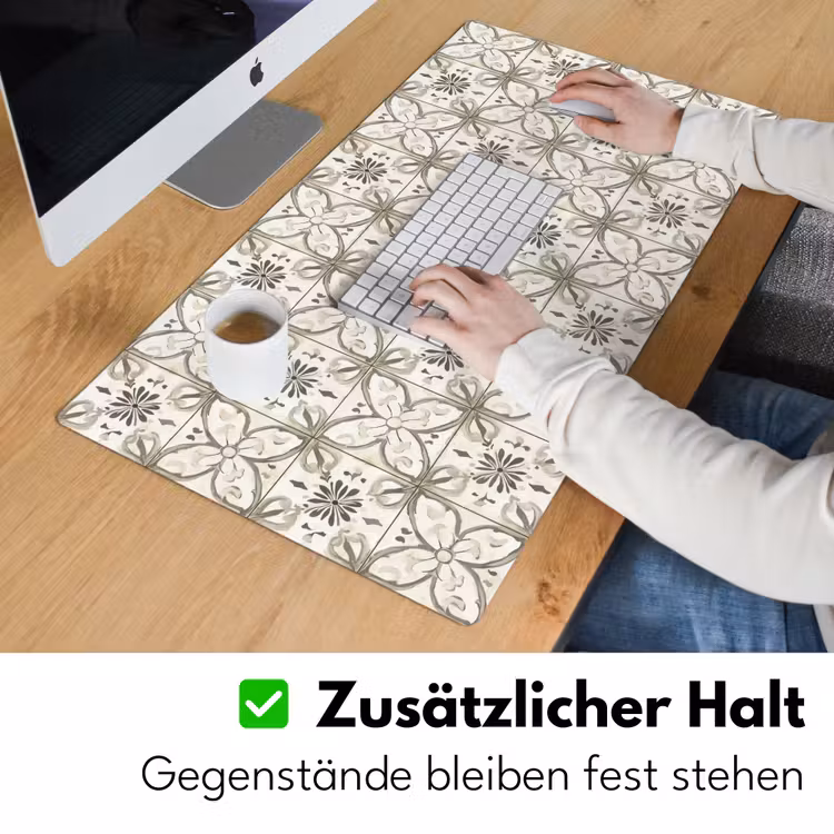 Antiek - Tegel - Beige Muismat XXL klein 681 -ysfeer3_duits