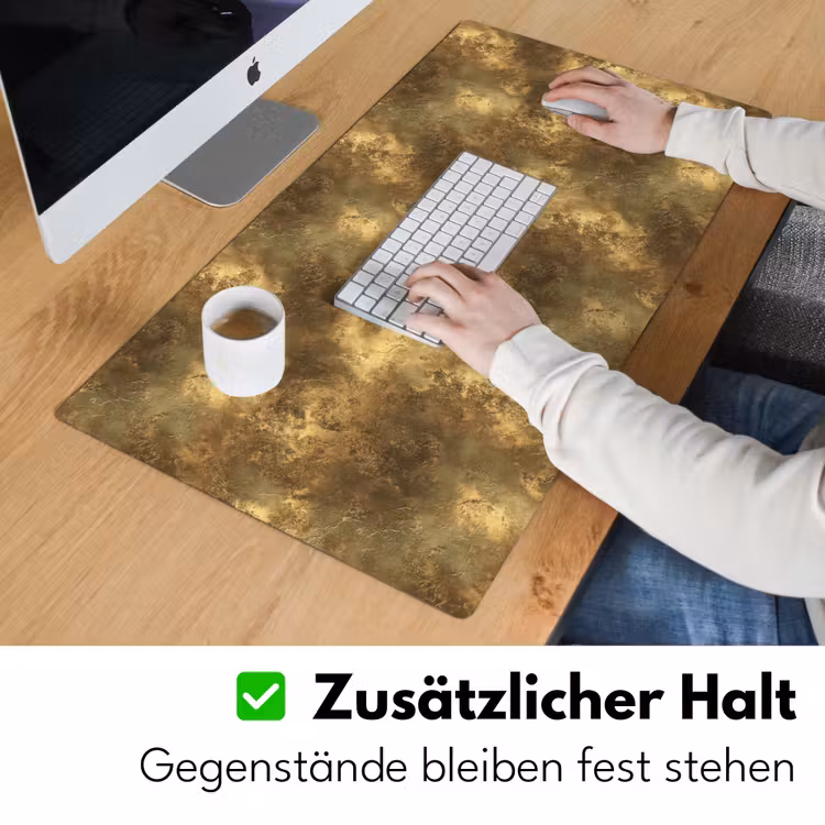 Antiek - Metaallook - Goud Muismat XXL klein 681 -ysfeer3_duits