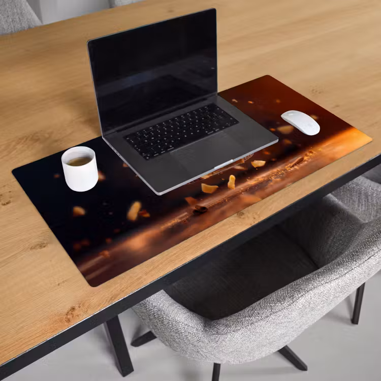 Appel - Taart - Warm - Eten Muismat XXL klein -sfeer1