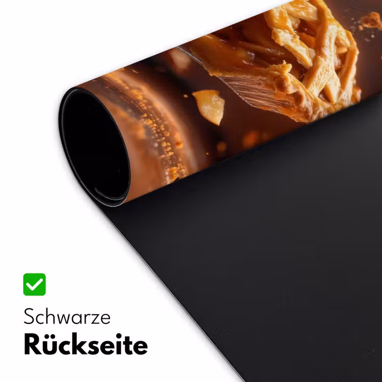 Appel - Taart - Warm - Eten Muismat XXL klein -ysfeer2_duits