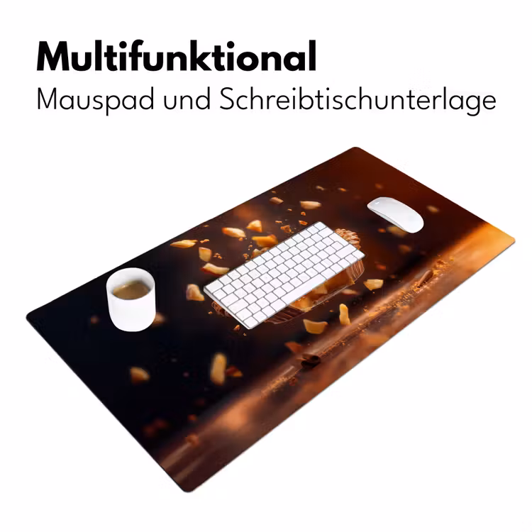 Appel - Taart - Warm - Eten Muismat XXL klein -ysfeer4_duits