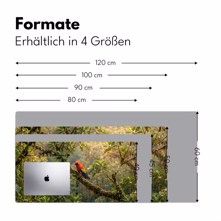 Ara - Jungle - Rood Muismat XXL klein -ysfeer5_duits
