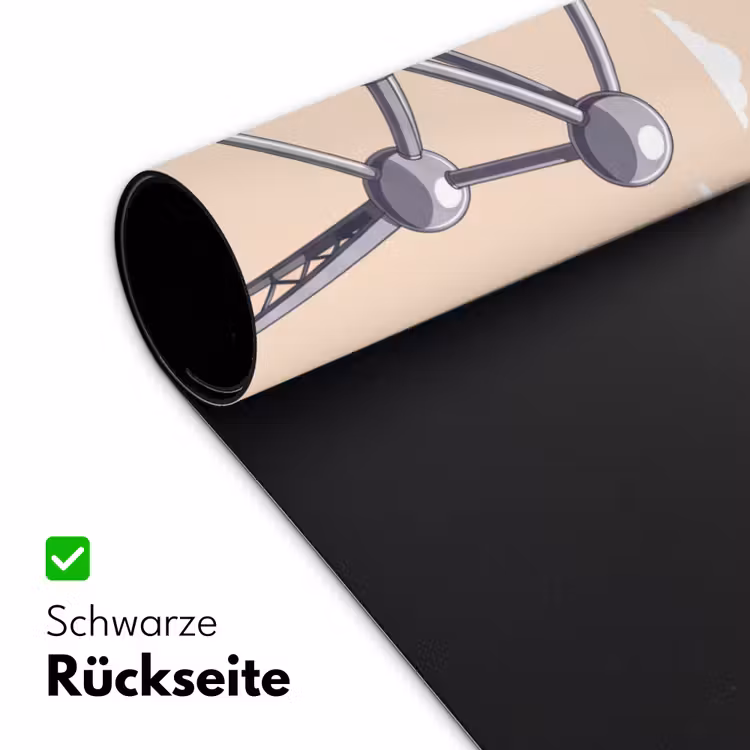 Schreibtischunterlage - Architektur – Geometrie – Stadt – Modern – Grau - Architectuur - Geometrie - Stad - Modern - Grijs Muismat XXL klein