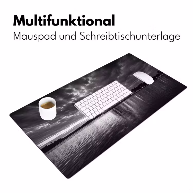 Architectuur - Water - Stad - Modern - Zwart-wit Muismat XXL klein -ysfeer4_duits
