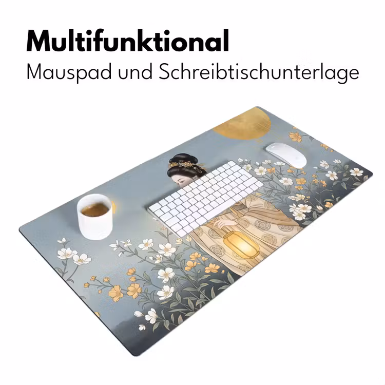 Aziatisch - Vrouw - Kimono Muismat XXL klein -ysfeer4_duits