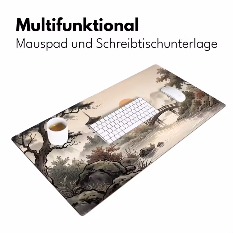Azië - Landschap - Kleurrijk Muismat XXL klein -ysfeer4_duits
