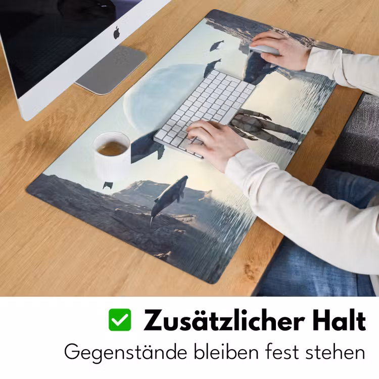 Schreibtischunterlage - Astronaut – Wal – Fantasie — 3