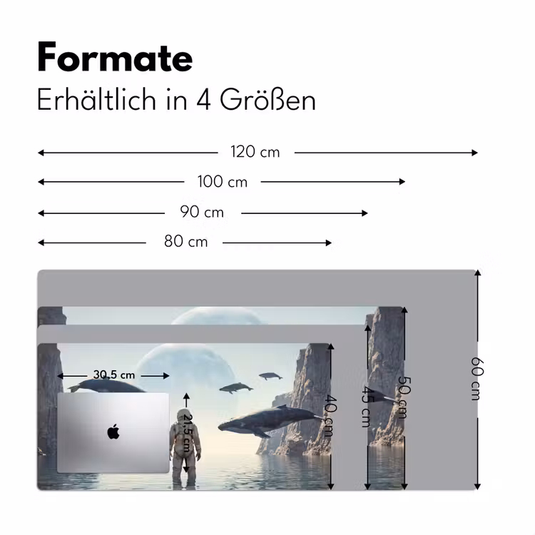 Schreibtischunterlage - Astronaut – Wal – Fantasie — 5