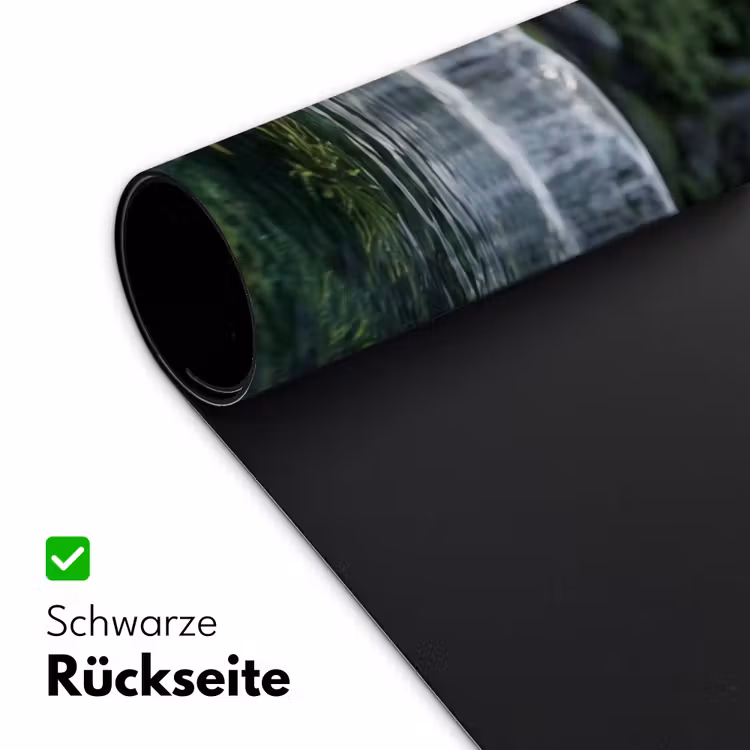 Beek - Waterval - Natuur - Groen Muismat XXL klein -ysfeer2_duits