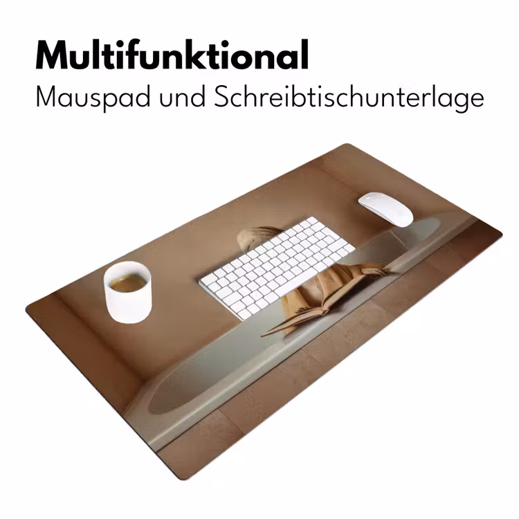 Bad - Hond - Boek - Zonnebril Muismat XXL klein -ysfeer4_duits