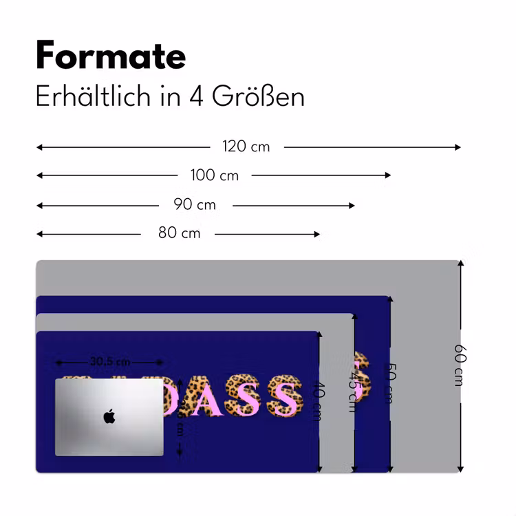 Badass - Panterpint - Schaduw - Roze Muismat XXL klein -ysfeer5_duits
