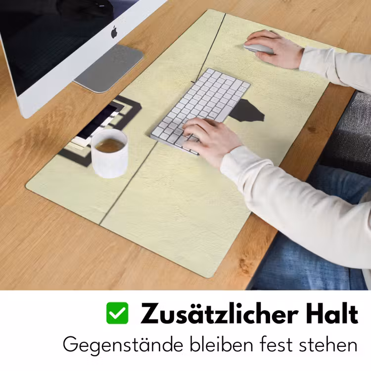 Badpak - Schaduw - Muur - Zomer - Minimalistisch Muismat XXL klein -ysfeer3_duits