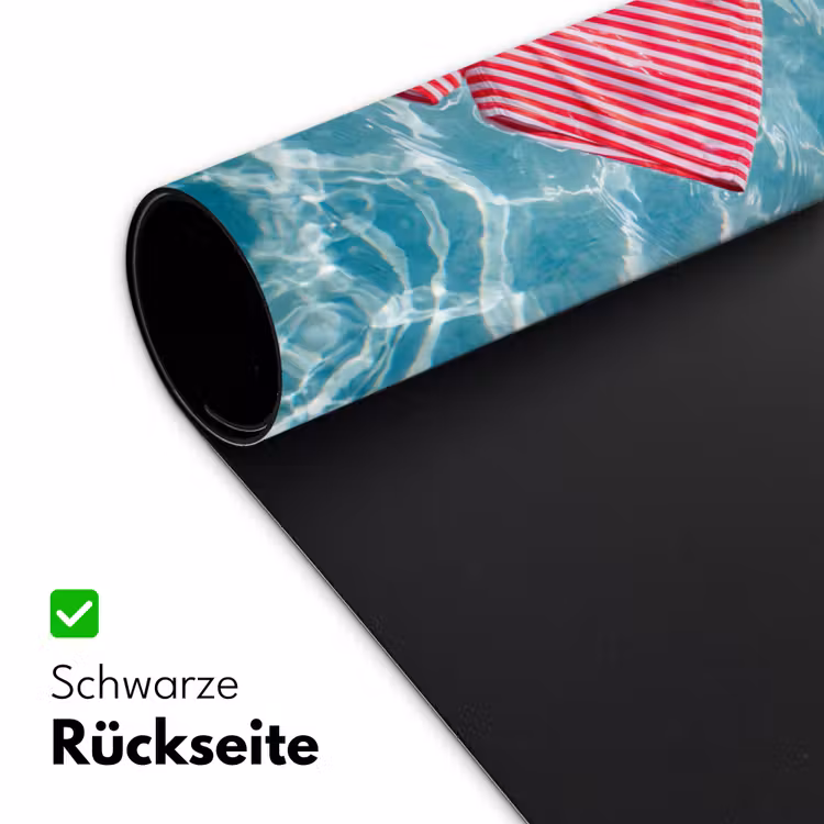 Schreibtischunterlage - Bademode – Gestreift – Wasser – Sommer – Rot-Weiß - Zwemkleding - Gestreept - Water - Zomer - Rood-wit Muismat XXL klein