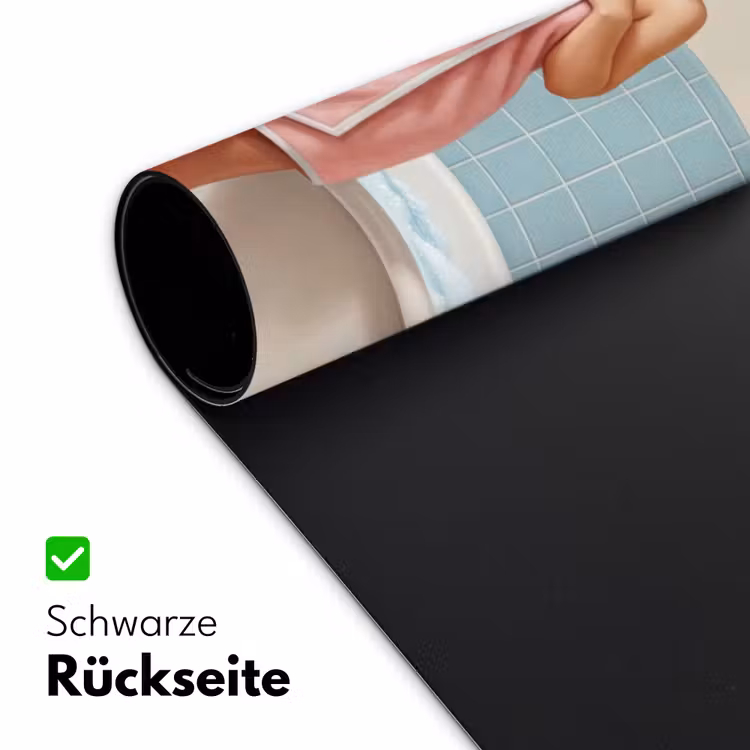 Badkamer - Vrouw - Roze Muismat XXL klein -ysfeer2_duits