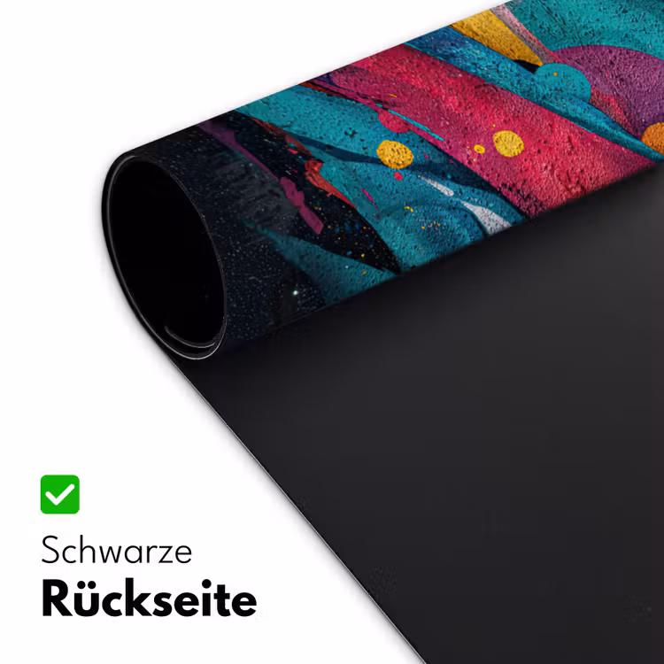 Banen - Golven - Kleurrijk - Abstract Muismat XXL klein -ysfeer2_duits