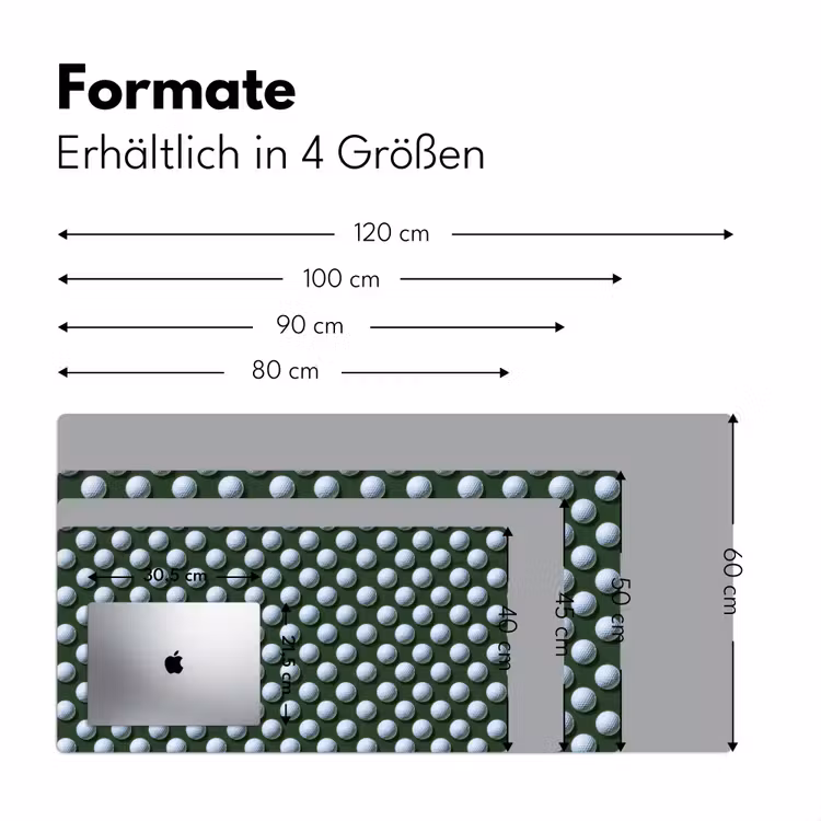 Ballen - Golf - Groen Muismat XXL klein 681 -ysfeer5_duits