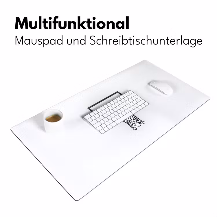 Basketbalbord - Minimalistisch - Zwart Muismat XXL klein -ysfeer4_duits