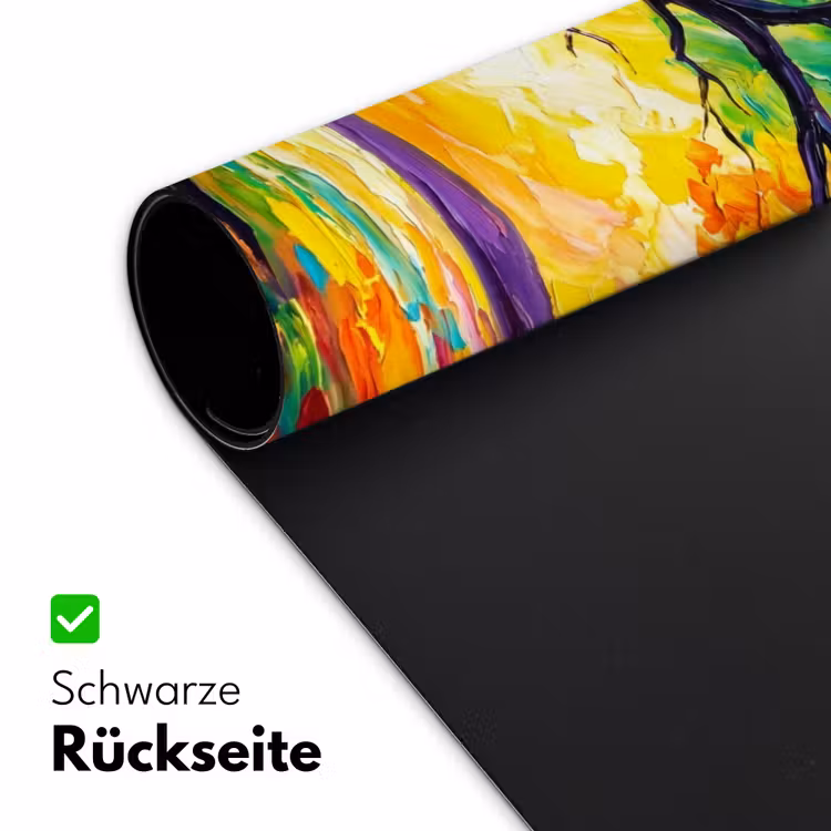 Boom - Landschap - Natuur - Abstract - Kleurrijk Muismat XXL klein -ysfeer2_duits