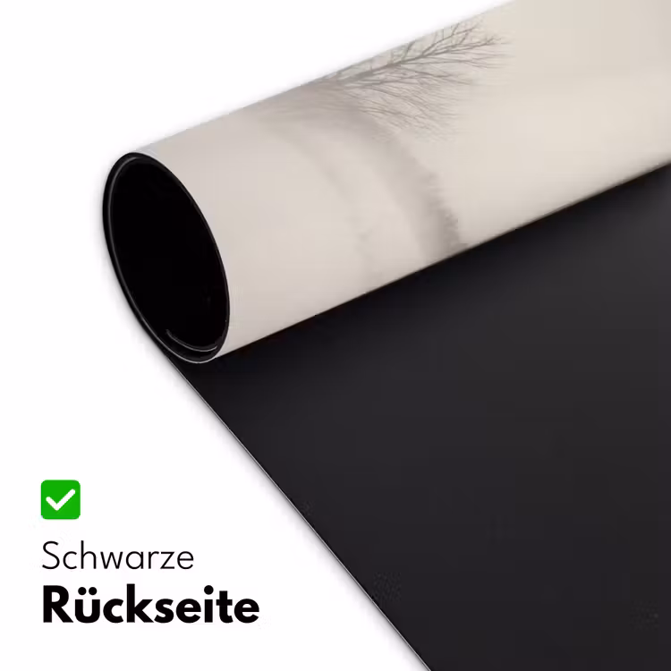 Boom - Mist - Sneeuw - Winter - Minimalistisch Muismat XXL klein -ysfeer2_duits