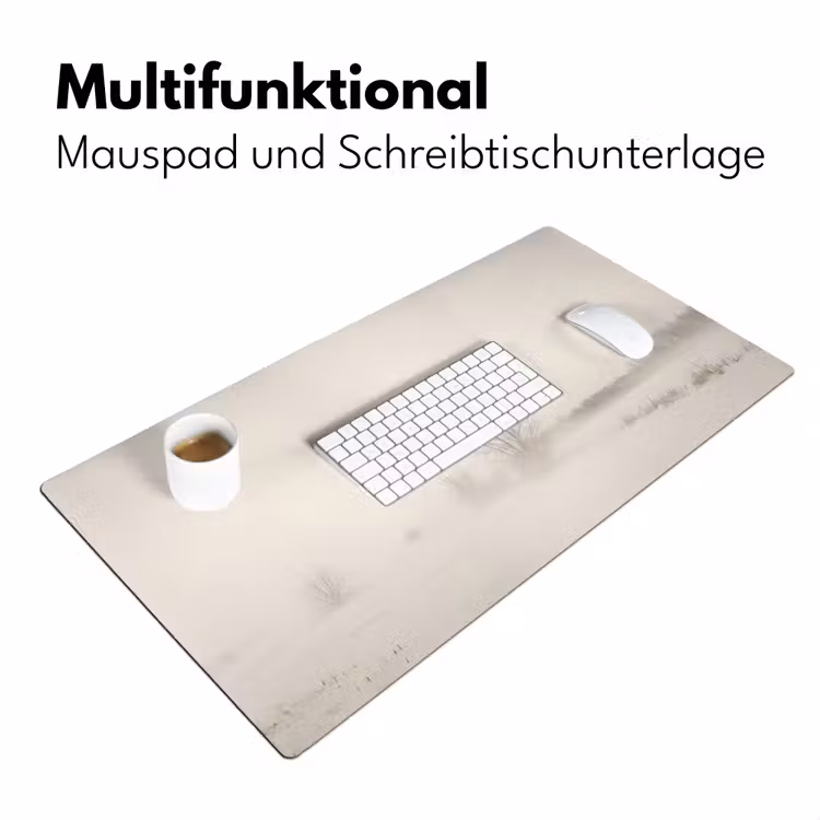 Boom - Mist - Sneeuw - Winter - Minimalistisch Muismat XXL klein -ysfeer4_duits