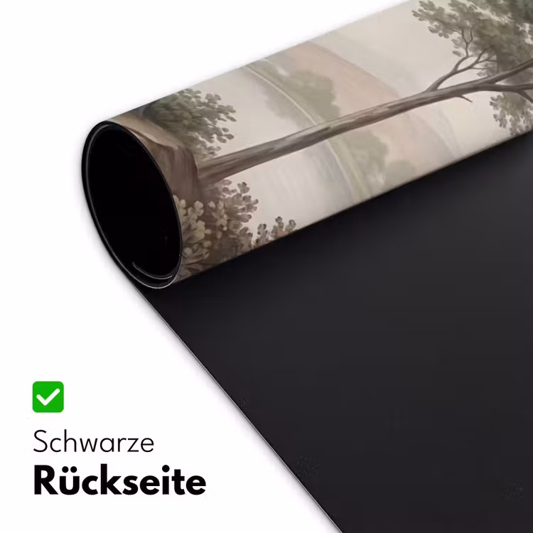 Bomen - Meer - Bergen - Illustratie Muismat XXL klein -ysfeer2_duits