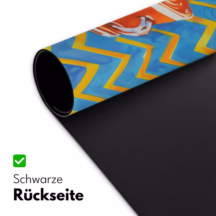Mok - Koffie - Zigzag - Slagroom Muismat XXL klein -ysfeer2_duits