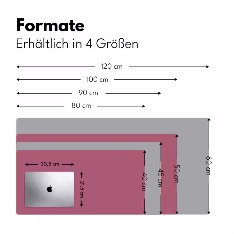 Berry - Roze -Pink Muismat XXL klein 681 -ysfeer5_duits