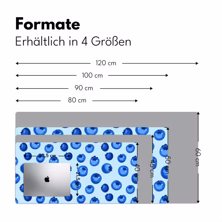 Bessen - Modern - Blauw Muismat XXL klein 681 -ysfeer5_duits