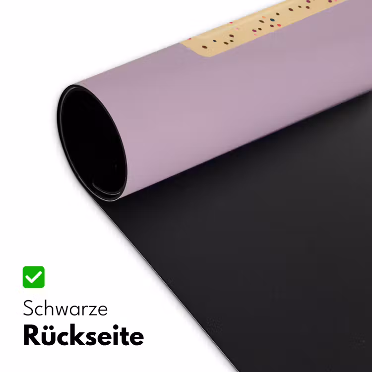 Beige - Ijsje - Spikkels Muismat XXL klein -ysfeer2_duits