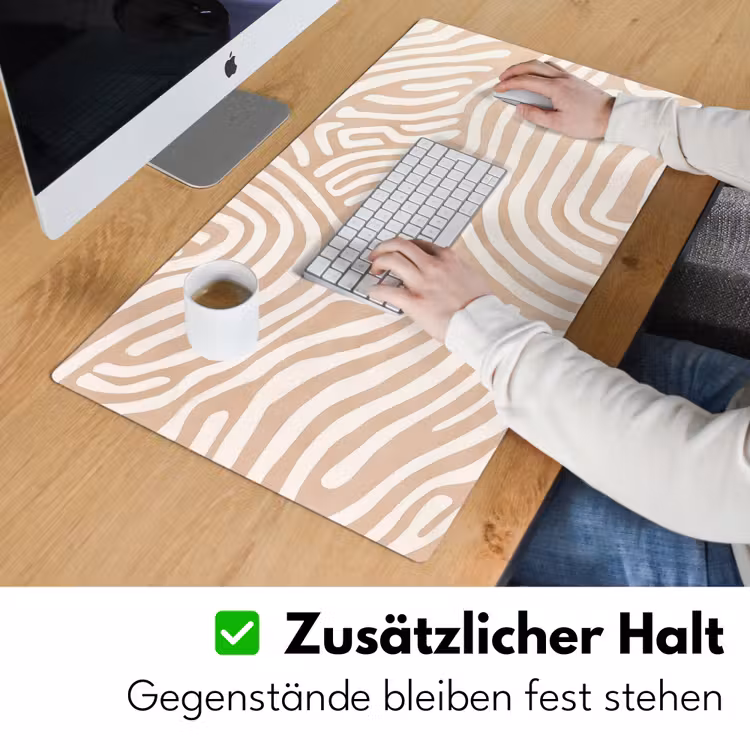Beige - Aardspatroon Muismat XXL klein -ysfeer3_duits
