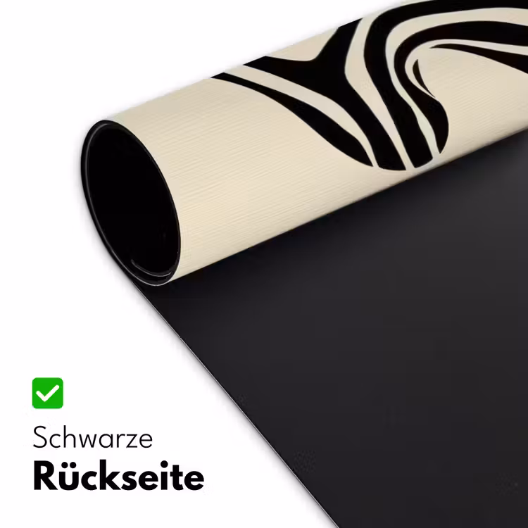 Beige - Lijnen - Golvend - Abstract Muismat XXL klein -ysfeer2_duits