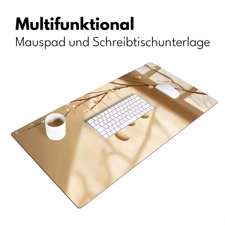 Beige - Paastak - Eieren Muismat XXL klein -ysfeer4_duits